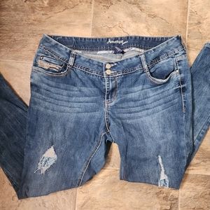 Amethyst Distressed Jeans